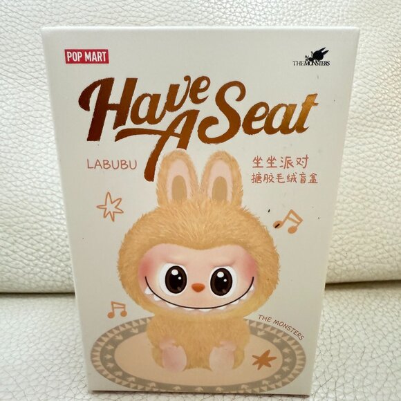 AUTHENTIC POP MART LABUBU THE MONSTERS HAVE A SEAT (VINYL FACE BLIND BOX) USA - Picture 1 of 12
